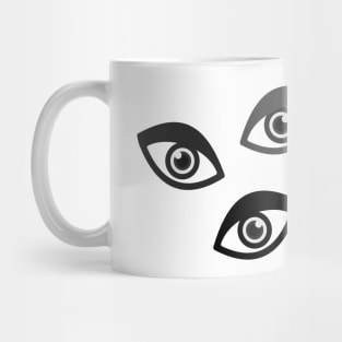 Teichopsia Eyes Black Mug